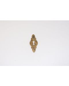 Schild, hoch, patiniert, Kommoden Beschläge, Messing, 9 cm, 4 cm