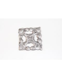 Rosette, viereckig, Beschläge, Blei, 6.5 cm, 6.5 cm