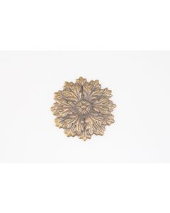 Rosette, rund, patiniert, Beschläge, Messing, 5.5 cm, 5.5 cm