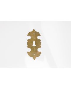 Schild, hoch, poliert, Beschläge, Messing, 130mm, 50mm