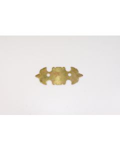 Griffplatte, quer, poliert, Beschläge, Messing, 5.5 cm, 13 cm