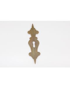 Schild, hoch, poliert, Beschläge, Messing, 150mm, 40mm