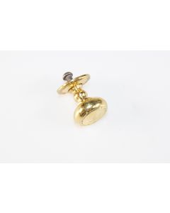 Knopf, rund, poliert, Beschläge, Messing, 2.5 cm, 2.5 cm