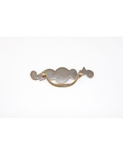 Griff, quer, patiniert, Beschläge, Messing, 3.5 cm, 13 cm