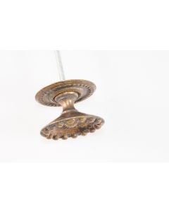 Knopf, rund, patiniert, Beschläge, Messing, 4.5 cm, 4.5 cm