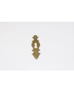 Schild, hoch, poliert, Beschläge, Messing, 105mm, 35mm