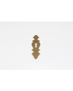 Schild, hoch, mit Muster, Beschläge, Messing, 105mm, 35mm
