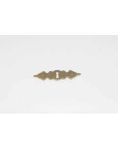 Schild, quer, poliert, Beschläge, Messing, 120mm, 30mm