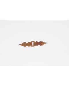 Schild, quer, rostig, Beschläge, Eisen, 120mm, 30mm