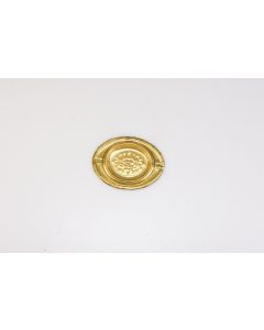 Schild, quer, poliert, Beschläge, Messing, 5 cm, 6.5 cm