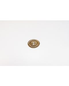Schild, quer, poliert, Beschläge, Messing, 5 cm, 7 cm