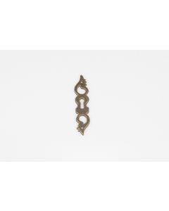 Schild, hoch, patiniert, Beschläge, Messing, 9 cm, 2 cm