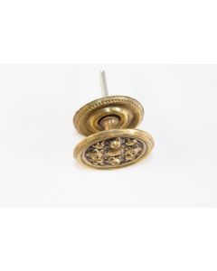Knopf, rund, poliert, Beschläge, Messing, 5.5 cm, 5.5 cm
