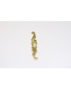 Schild Paar links und rechts, hoch, poliert, Beschläge, Messing, 13 cm, 2.5 cm