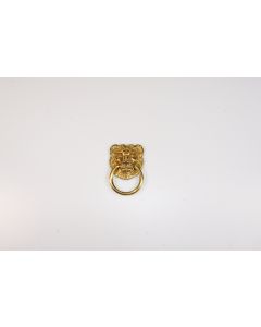 Griff, rund, Löwe, poliert, Beschläge, Messing, 5.5 cm, 5 cm