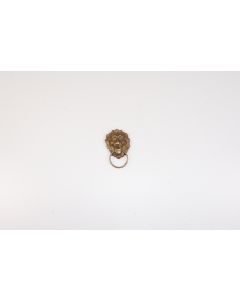 Griff, rund, Löwe, poliert, Beschläge, Messing, 5 cm, 4 cm
