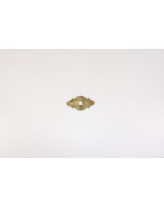 Rosette, quer, poliert, Beschläge, Messing, 3.5 cm, 7 cm