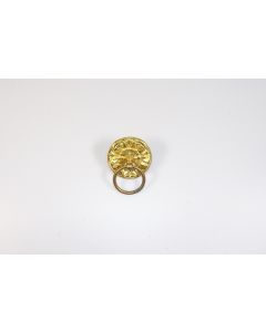 Griff, rund, poliert, Beschläge, Messing, 6.5 cm, 6.5 cm