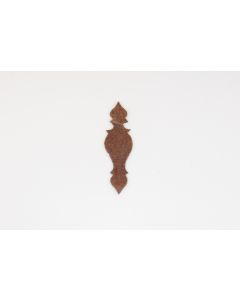 Schild, hoch, rostig, Beschläge, Eisen, 10 cm, 3 cm