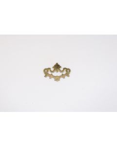 Griffplatte, quer, poliert, Beschläge, Messing, 5 cm, 7 cm