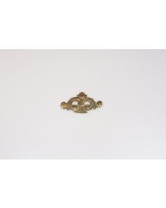 Zierelement, quer, poliert, Beschläge, Messing, 5 cm, 9 cm