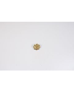 Rosette, rund, poliert, Beschläge, Messing, 3 cm, 3 cm