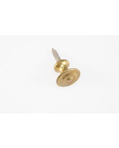 Knopf, rund, poliert, Beschläge, Messing, 2 cm, 2 cm