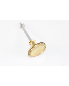 Knopf, rund, poliert, Beschläge, Messing, 3 cm, 3 cm