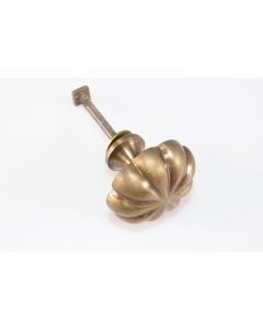 Knopf, rund, poliert, Beschläge, Messing, 4 cm, 4 cm