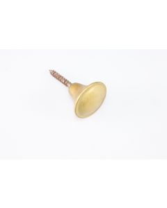 Knopf, rund, poliert, Beschläge, Messing, 2.5 cm, 2.5 cm