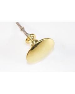 Knopf, rund, poliert, Beschläge, Messing, 5 cm, 5 cm