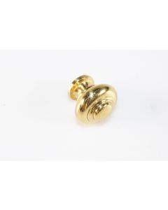 Knopf, rund, poliert, Beschläge, Messing, 3 cm, 3 cm