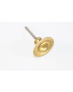 Knopf, rund, poliert, Beschläge, Messing, 3.5 cm, 3.5 cm