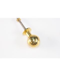 Knopf, rund, poliert, Beschläge, Messing, 2.5 cm, 2.5 cm