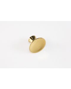 Knopf, rund, poliert, Beschläge, Messing, 3 cm, 3 cm