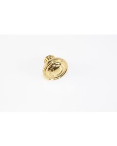 Knopf, rund, poliert, Beschläge, Messing, 2.5 cm, 2.5 cm