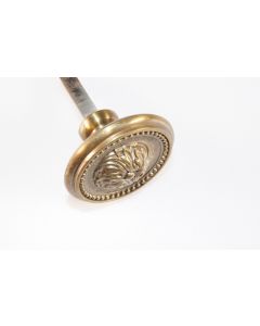 Knopf, rund, patiniert, Beschläge, Messing, 5 cm, 5 cm