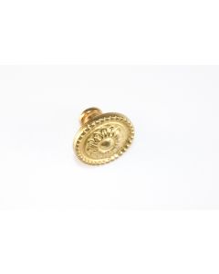 Knopf, rund, poliert, Beschläge, Messing, 2.5 cm, 2.5 cm