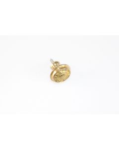 Knopf, rund, poliert, Beschläge, Messing, 1.5 cm, 1.5 cm