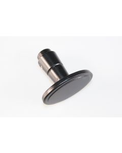 Knopf, quer, schwarz, Beschläge, Eisen, 4 cm, 6 cm