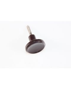 Knopf, rund, schwarz, Beschläge, Kunststoff, 3 cm, 3 cm