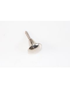 Knopf, rund, silbrig, Beschläge, Kunststoff, 2 cm, 2 cm
