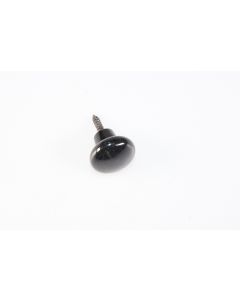Knopf, rund, schwarz, Beschläge, Kunststoff, 2 cm, 2 cm