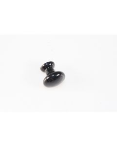 Knopf, rund, schwarz, Beschläge, Kunststoff, 2 cm, 2 cm