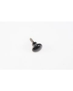 Knopf, rund, schwarz, Beschläge, Kunststoff, 1.5 cm, 1.5 cm