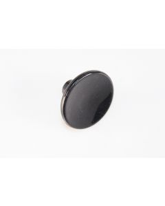 Knopf, rund, schwarz, Beschläge, Kunststoff, 4 cm, 4 cm
