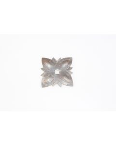 Rosette, viereckig, Beschläge, Eisen, 5 cm, 5 cm