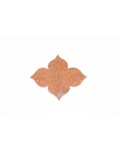Rosette, quer, rostig, Beschläge, Eisen, 7.5 cm, 8.5 cm