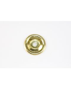 Rosette, rund, poliert, Beschläge, Messing, 4 cm, 4 cm