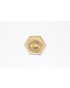 Rosette, eckig, poliert, Beschläge, Messing, 4 cm, 4.5 cm